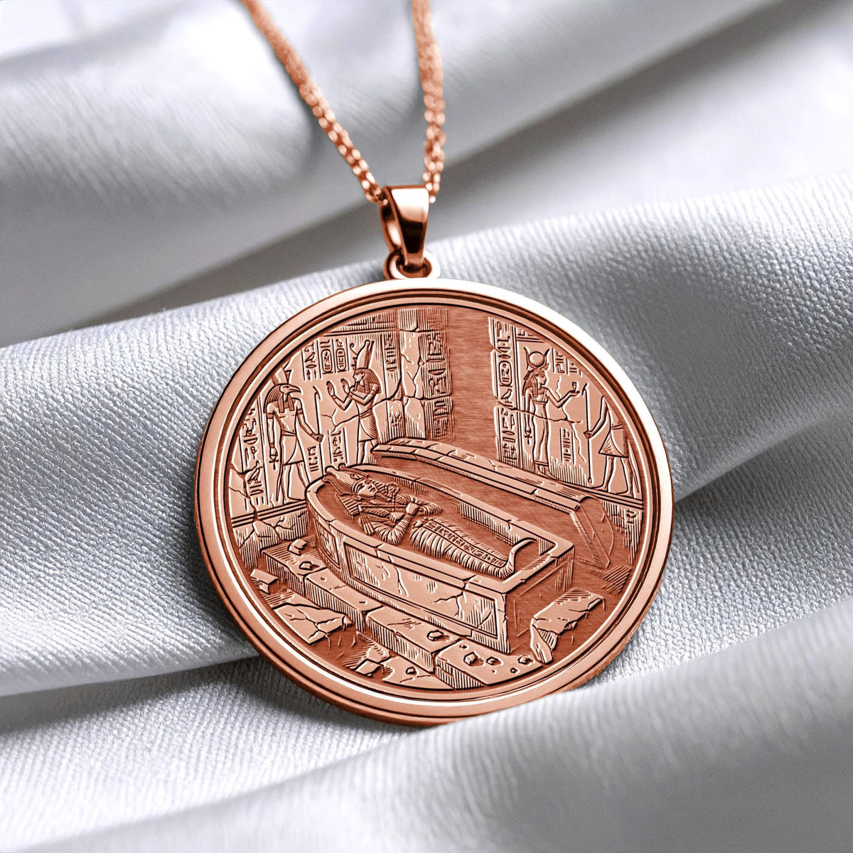Sun God Ra Necklace Sacred Egyptian Jewelry
