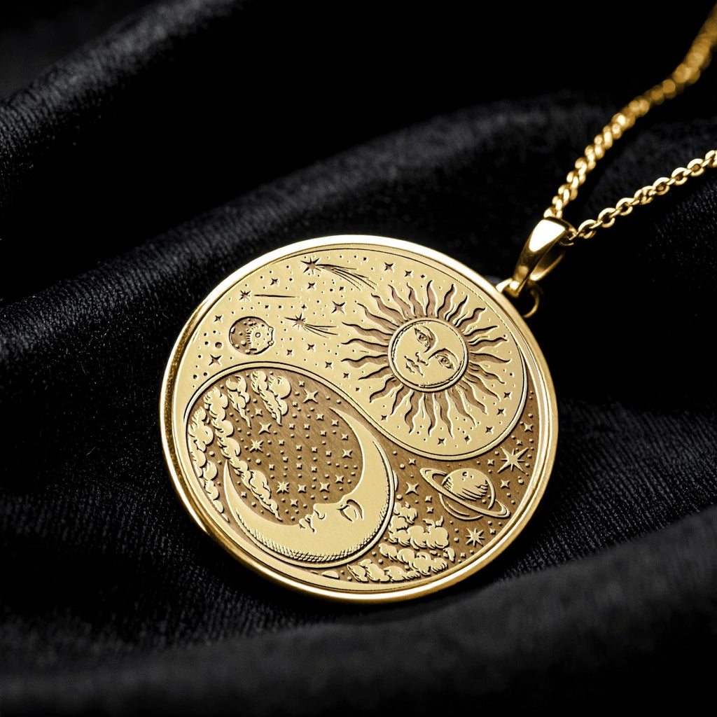 Sun and Moon Yin Yang Harmony Pendant
