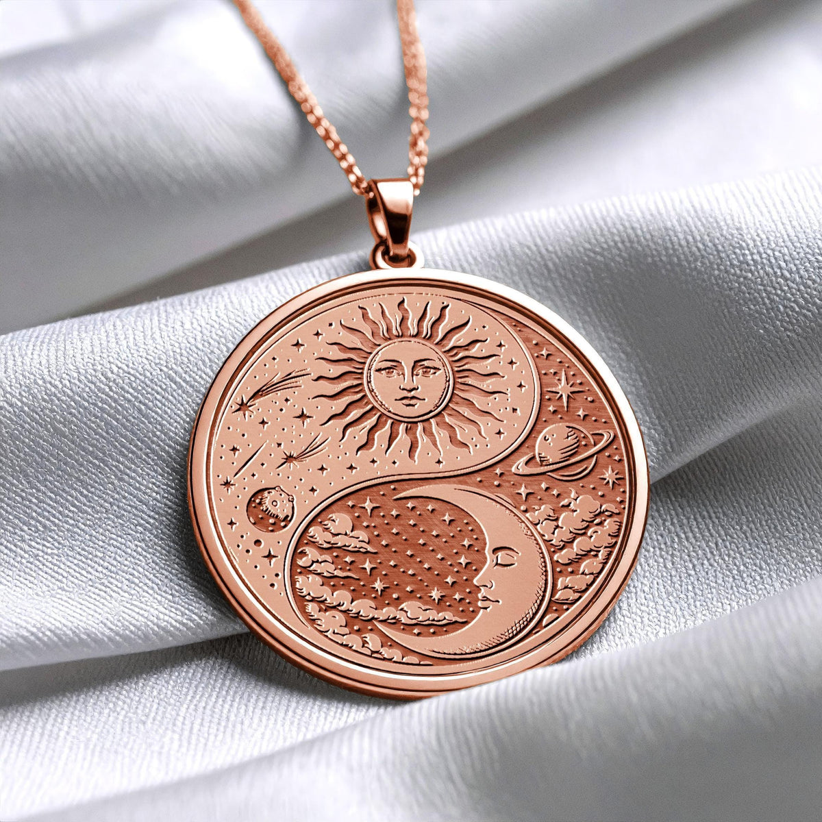 Sun and Moon Yin Yang Harmony Pendant