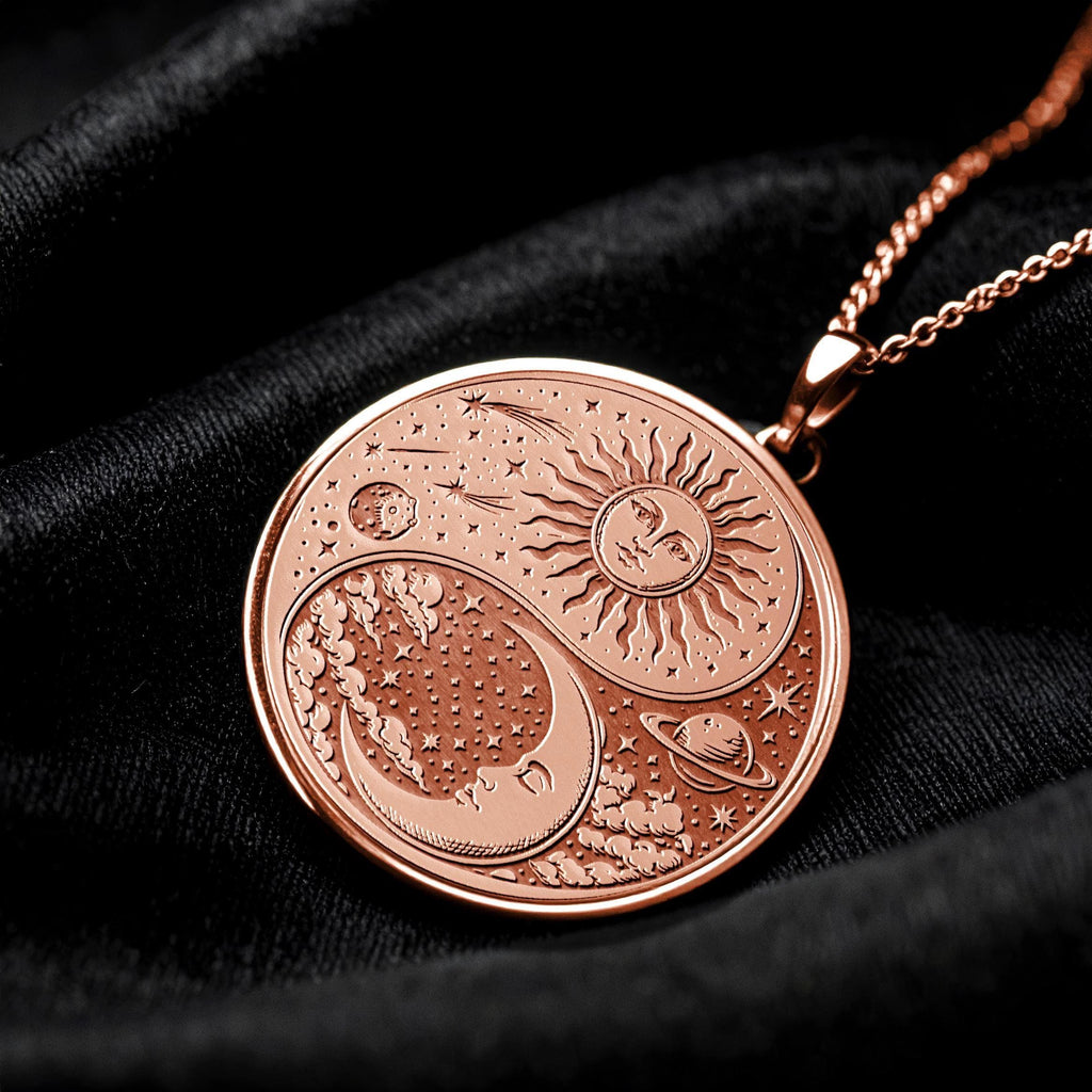 Sun and Moon Yin Yang Harmony Pendant