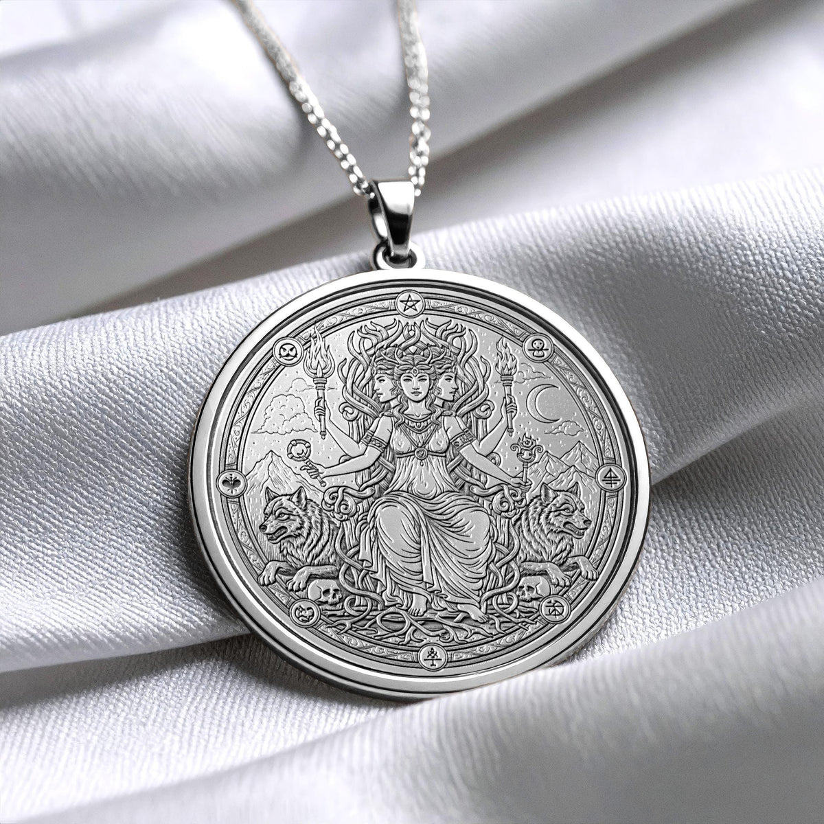 Hecate Necklace – Greek Goddess Medallio