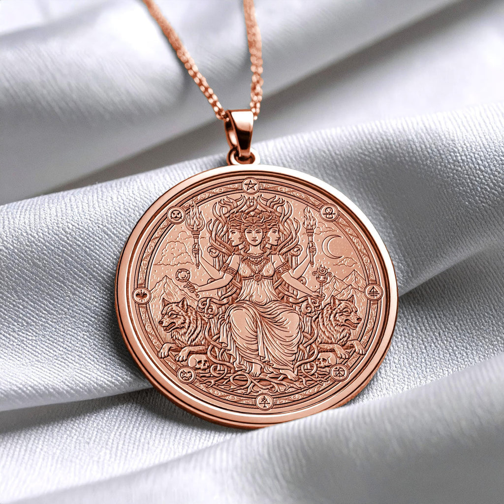 Hecate Necklace – Greek Goddess Medallio