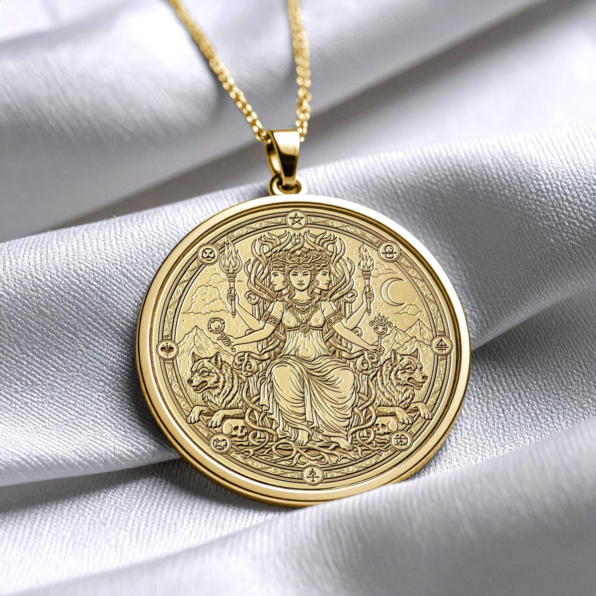 Hecate Necklace – Greek Goddess Medallio