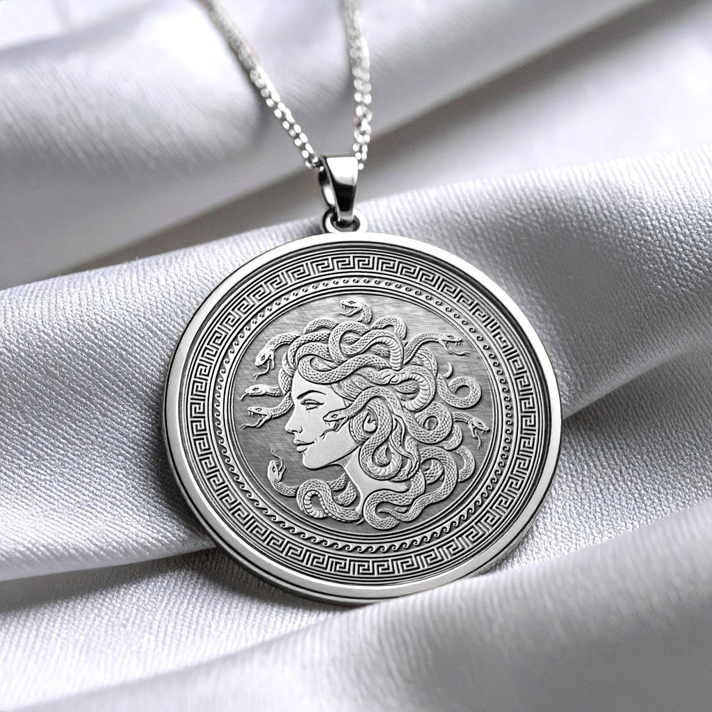 Medusa Pendant Necklace – A Mythic Greek Amulet for Protection and Feminine Strength