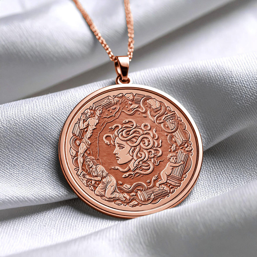 Medusa Necklace – Greek Mythology Protection Amulet