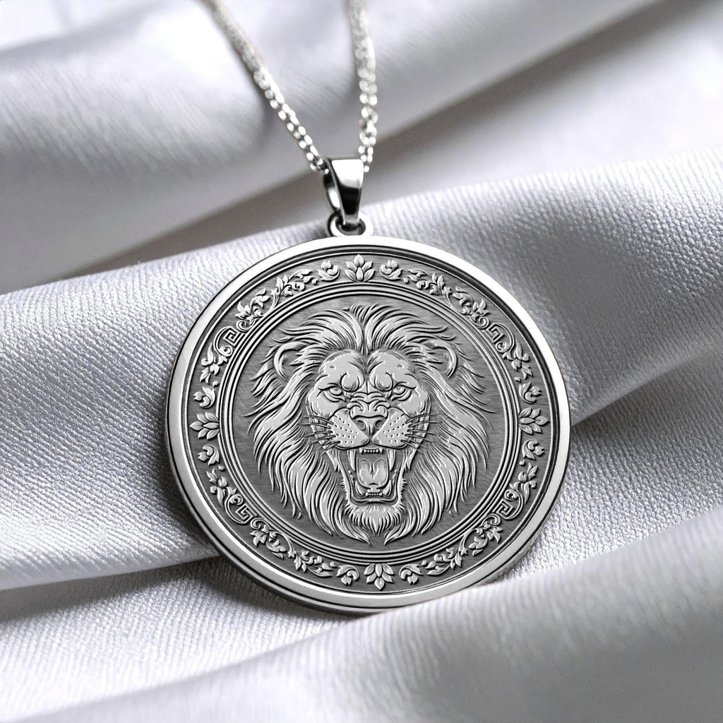 Gold Lion Necklace – Leo Fire Sign