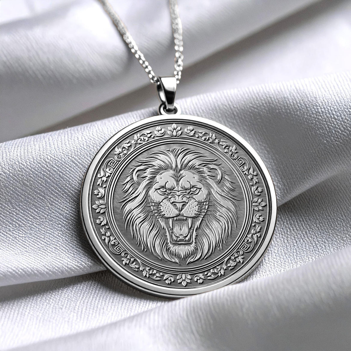 Gold Lion Necklace – Leo Fire Sign