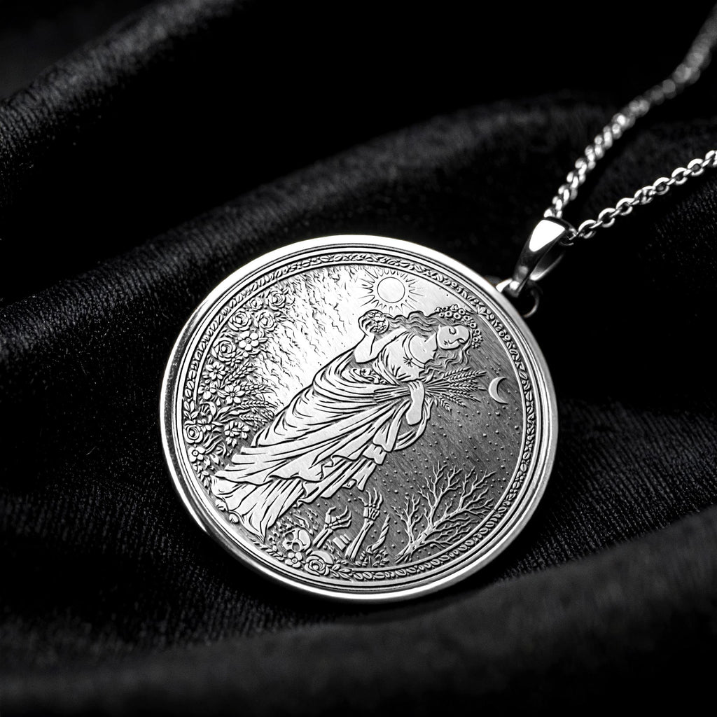 Persephone Necklace Queen of Underworld Pendant 298