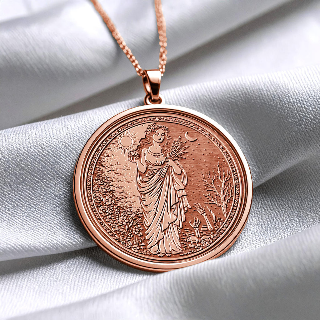 Persephone Necklace Queen of Underworld Pendant 298
