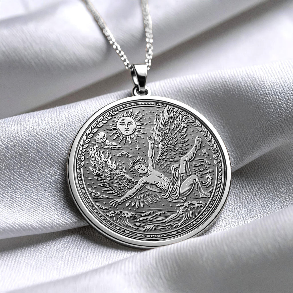 Icarus Pendant Greek Mythology Freedom Necklace