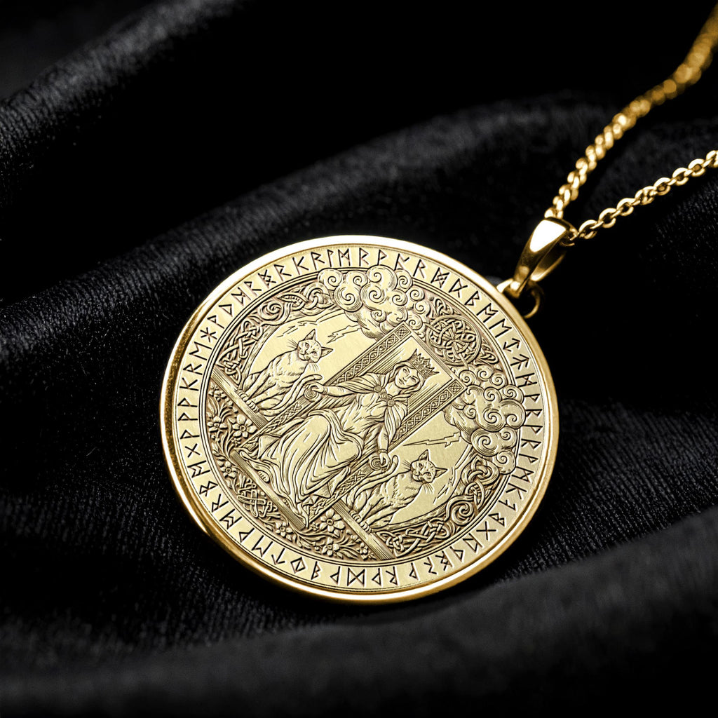 Freyja Necklace Nordic Jewelry Freyja Amulet Pendant