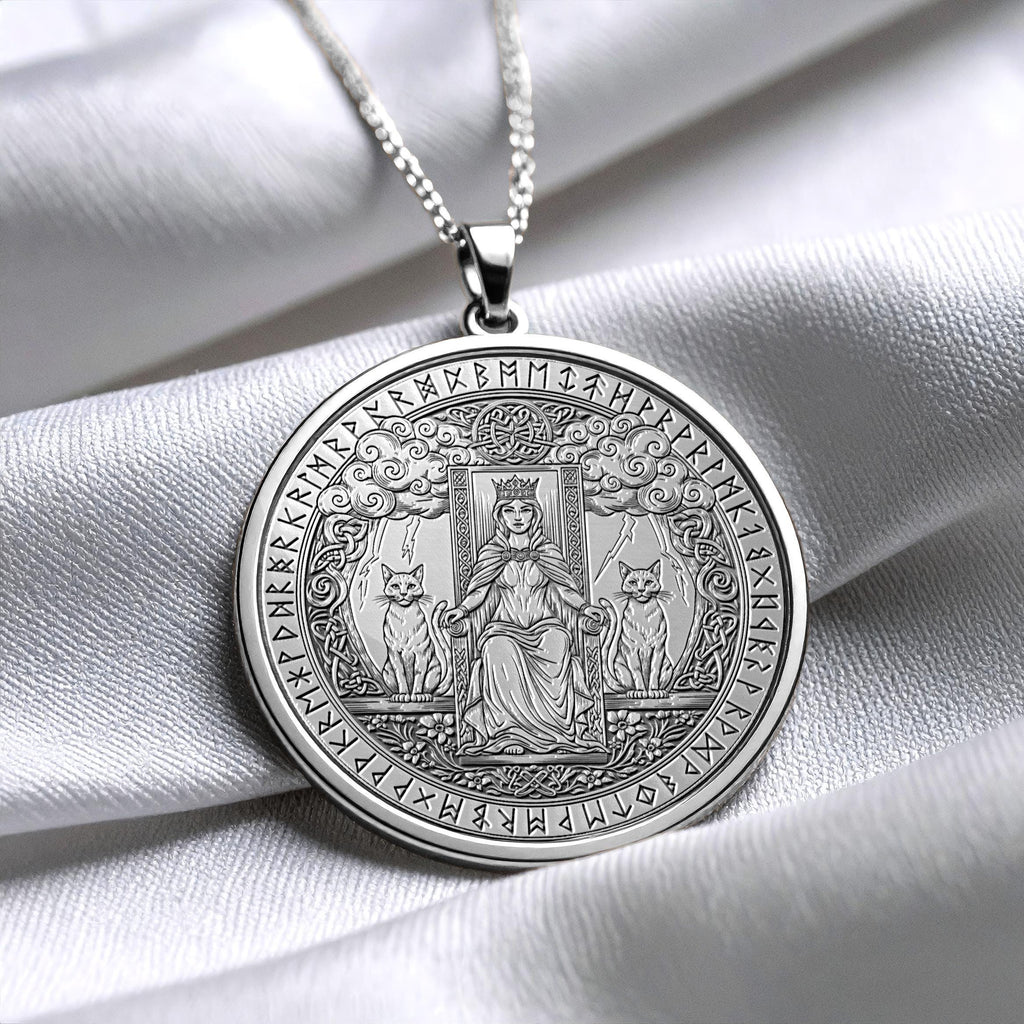 Freyja Necklace Nordic Jewelry Freyja Amulet Pendant