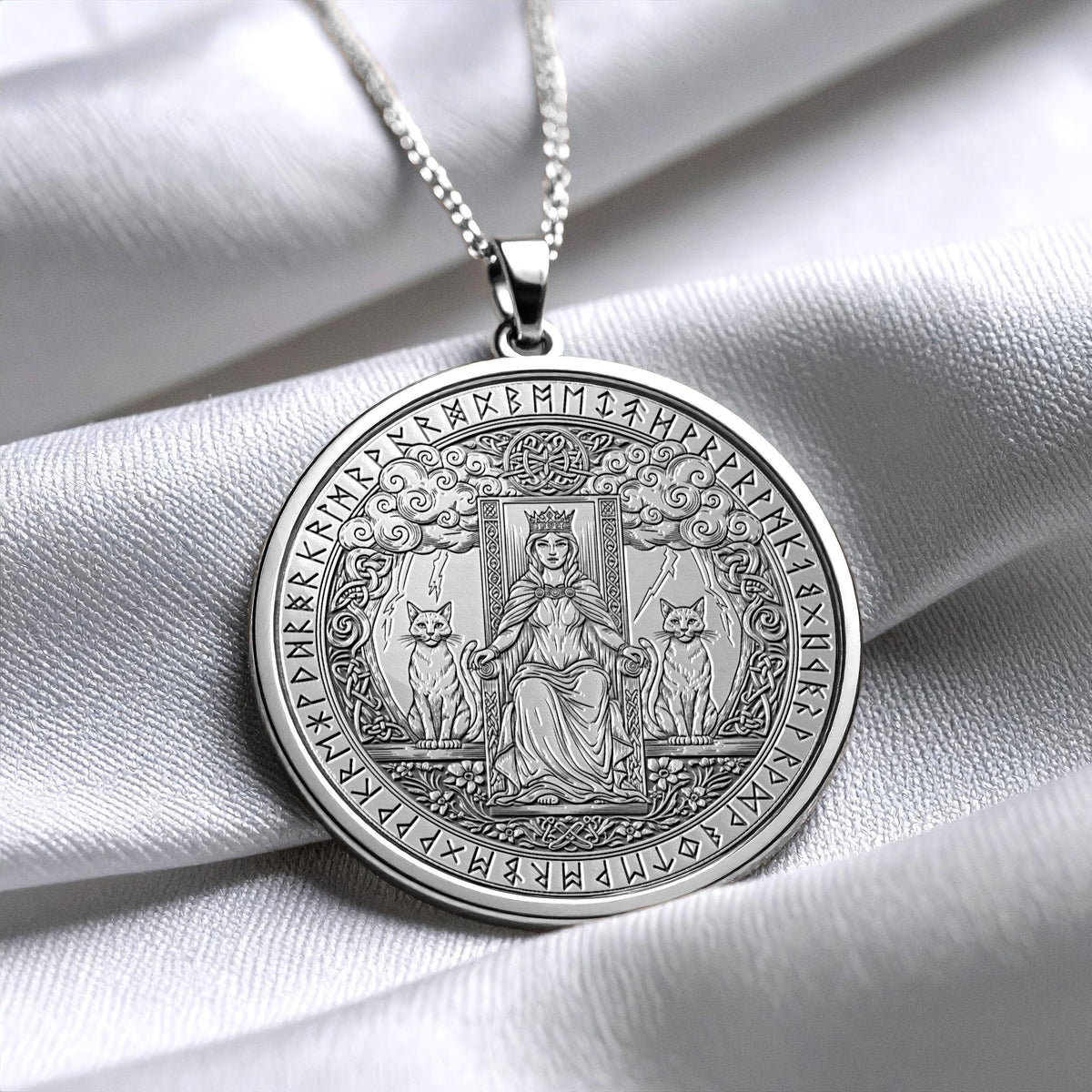 Freyja Necklace Nordic Jewelry Freyja Amulet Pendant