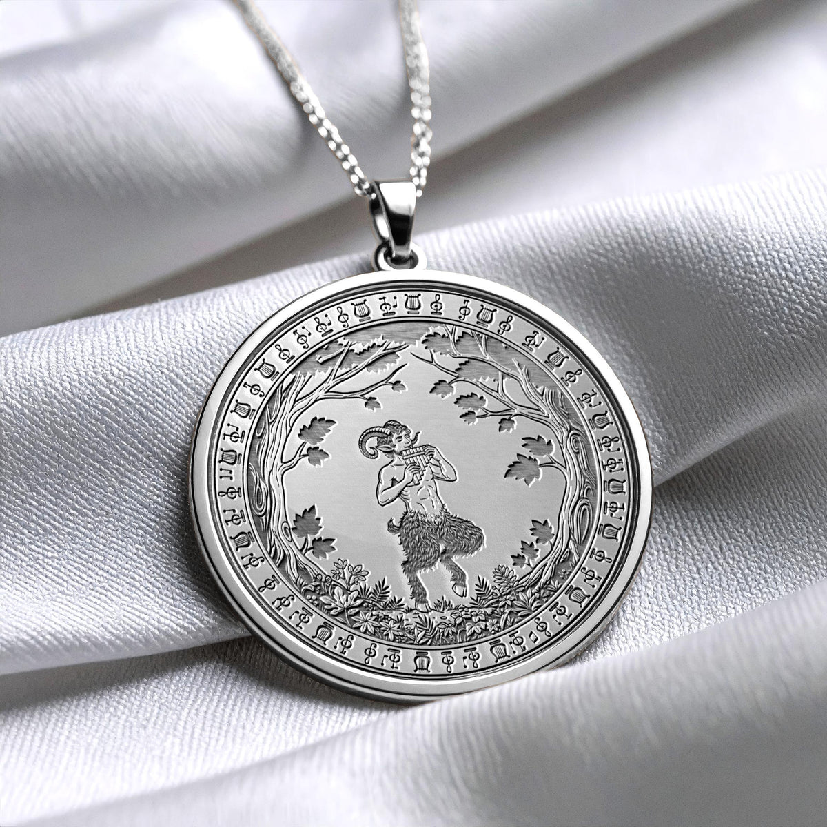 Pan God Musical Pendant Greek Necklace