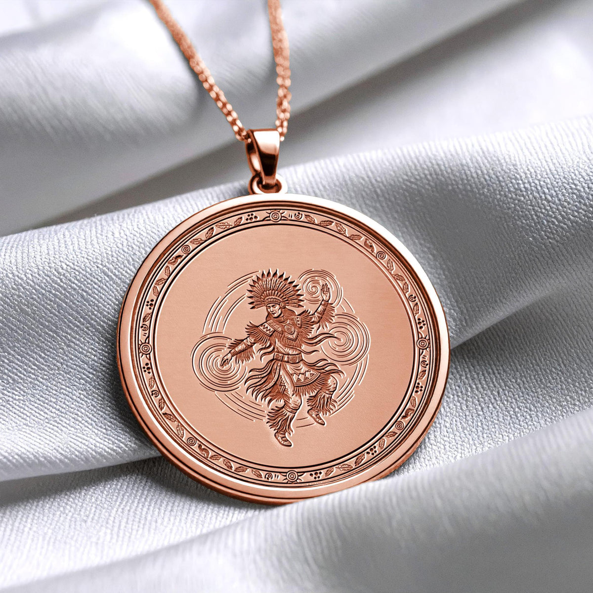 Shamanic Dancer Pendant : Shaman Sacred Energy Necklace , Healing Journey Medallion