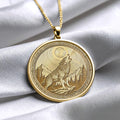 Howling Wolf Pendant – Spirit of Freedom, Intuition, and the Moon