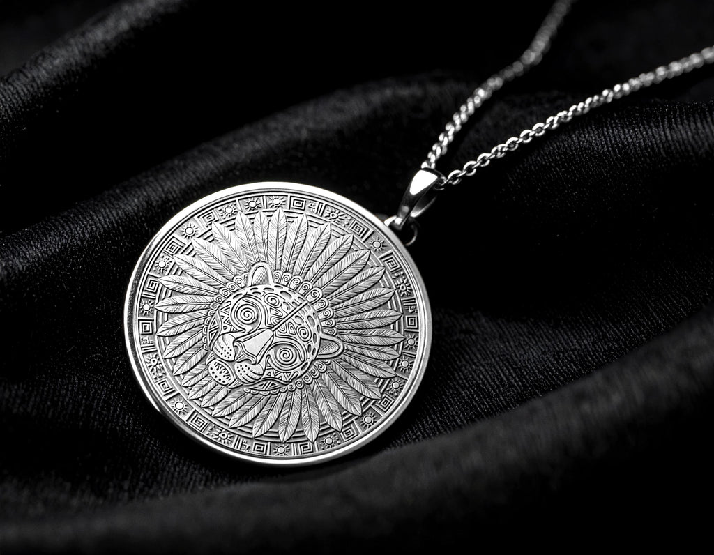 Jaguar Spirit Pendant : Aztec Power Animal Amulet of Strength and Vision