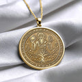 Slavic God Rod Necklace: Tree of Life Medallion