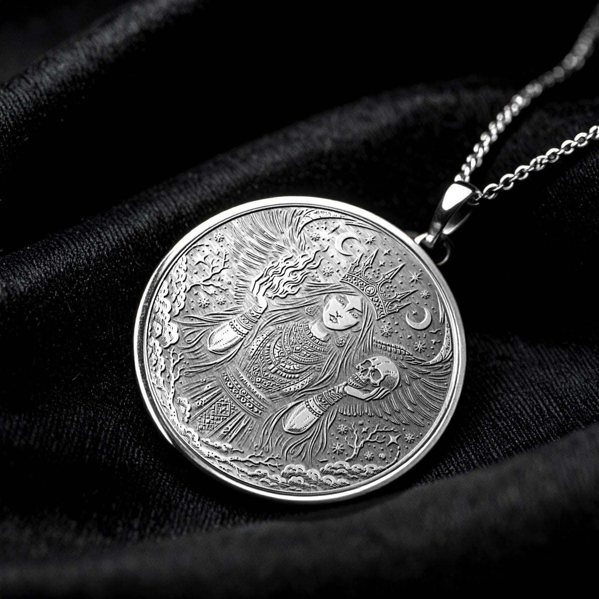 Morena Necklace – Slavic Goddess of Winter and Transformation Pendant