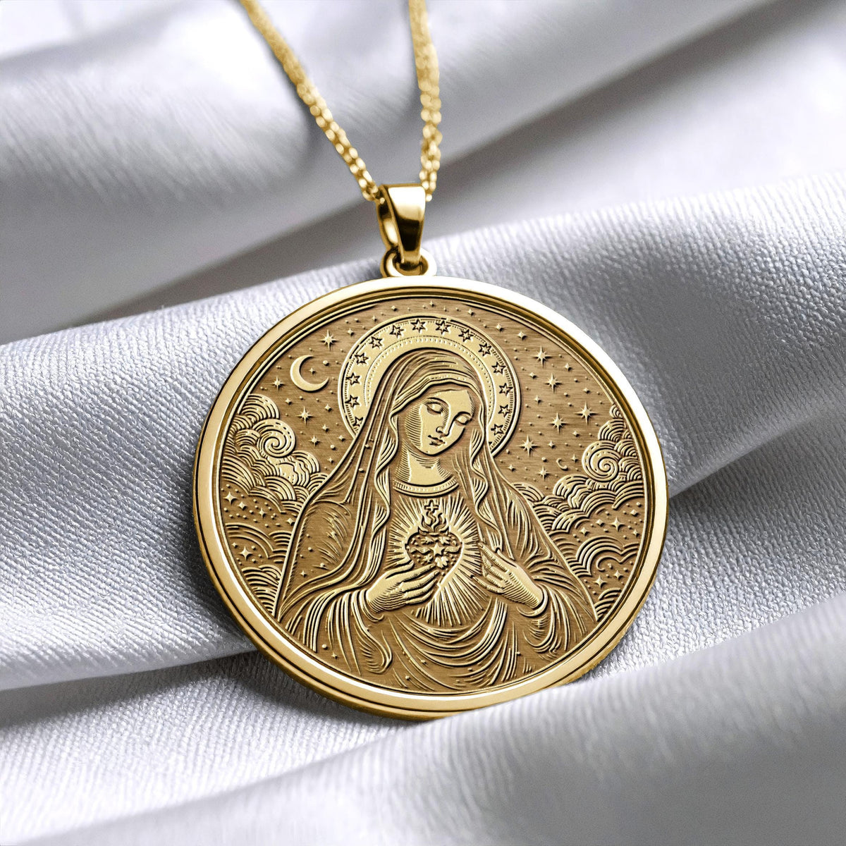 Virgin Mary  Necklace: Sacred Protection Jewelry