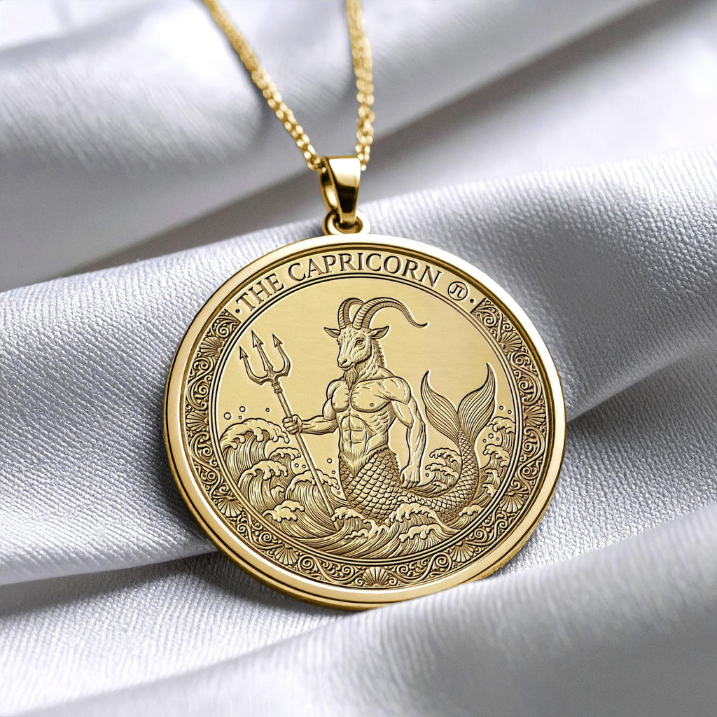 Personalized Capricorn Zodiac Pendant Necklace – Meaningful Astrology Jewelry