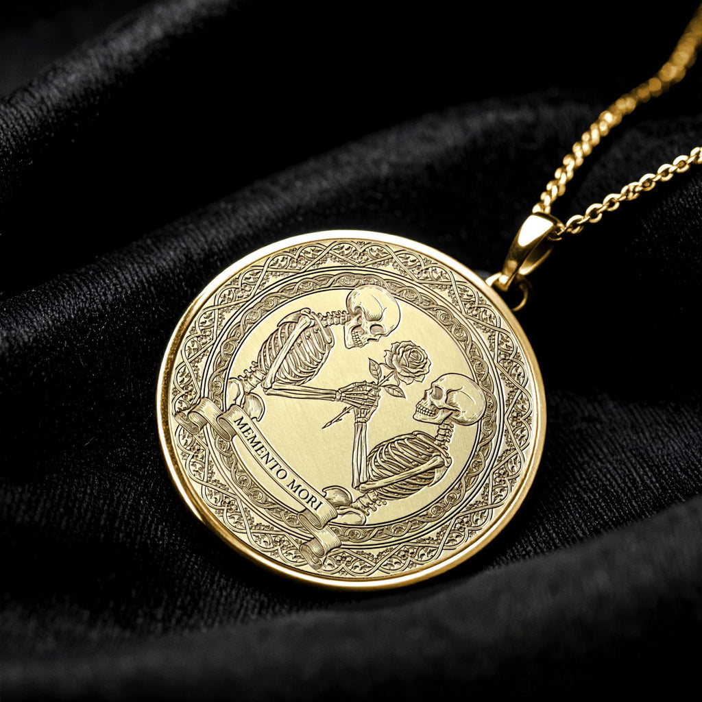 Memento Mori Skeleton Necklace – Mortality, Awareness & Timeless Truth