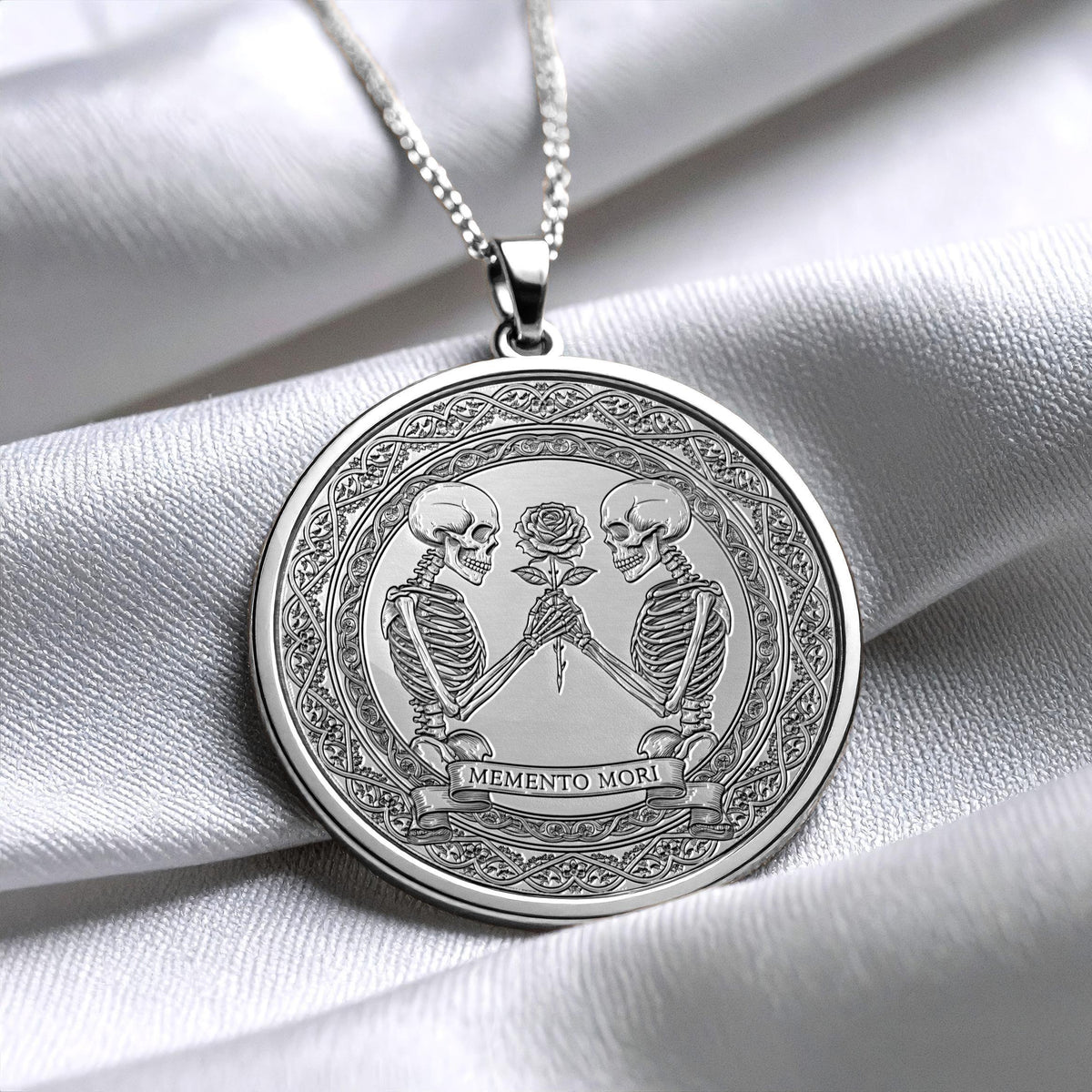 Memento Mori Skeleton Necklace – Mortality, Awareness & Timeless Truth