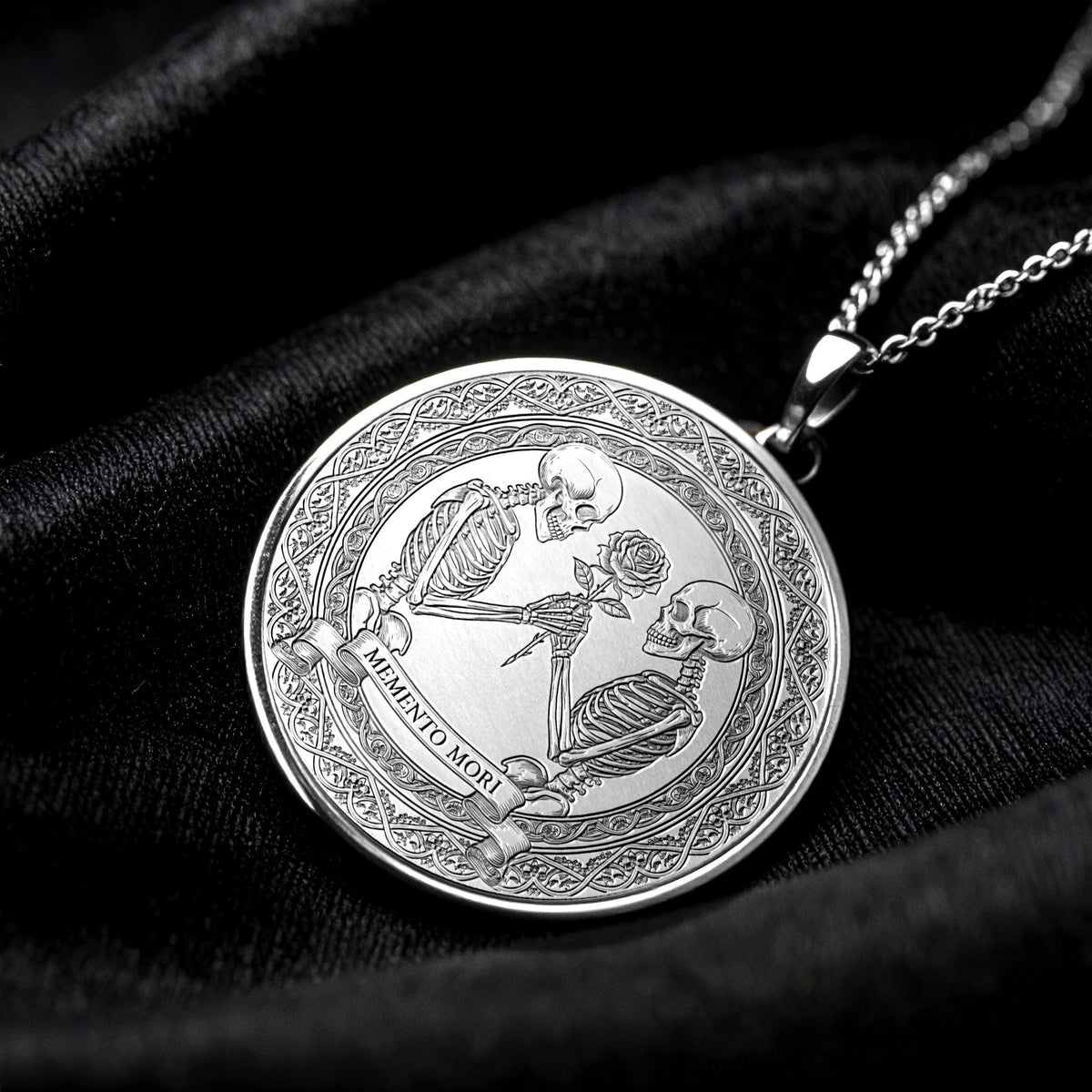 Memento Mori Skeleton Necklace – Mortality, Awareness & Timeless Truth