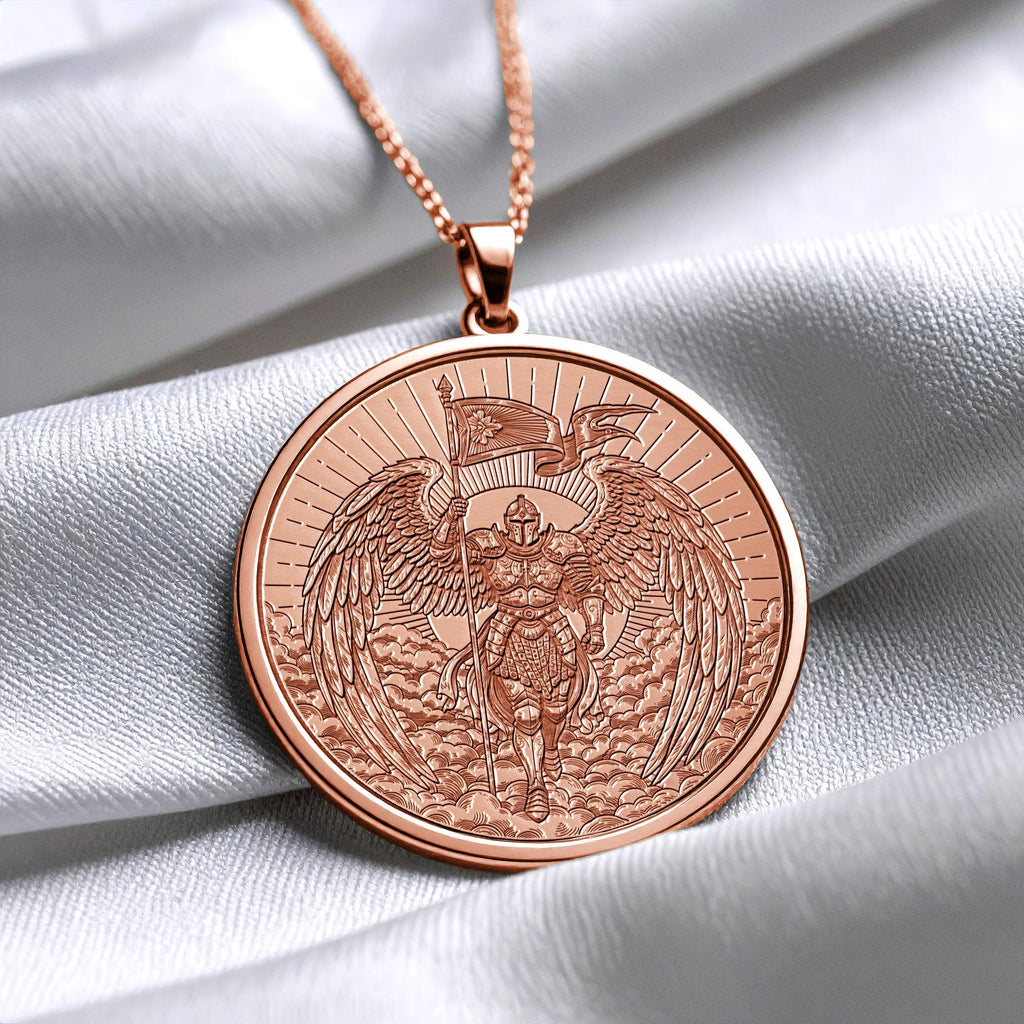 Warrior Angel Pendant – Archangel Protector Necklace