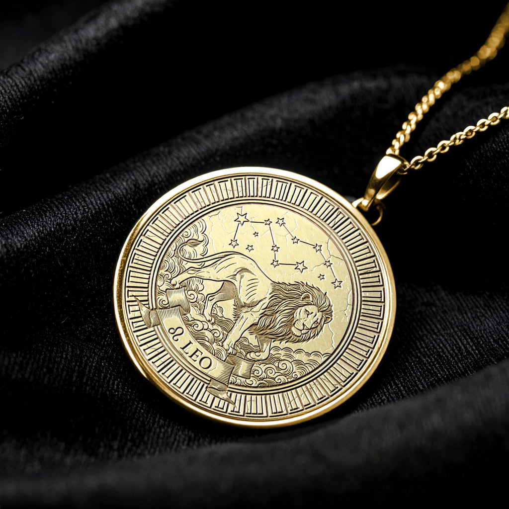 Personalized Leo Zodiac Pendant Necklace – Symbol of Power & Radiance