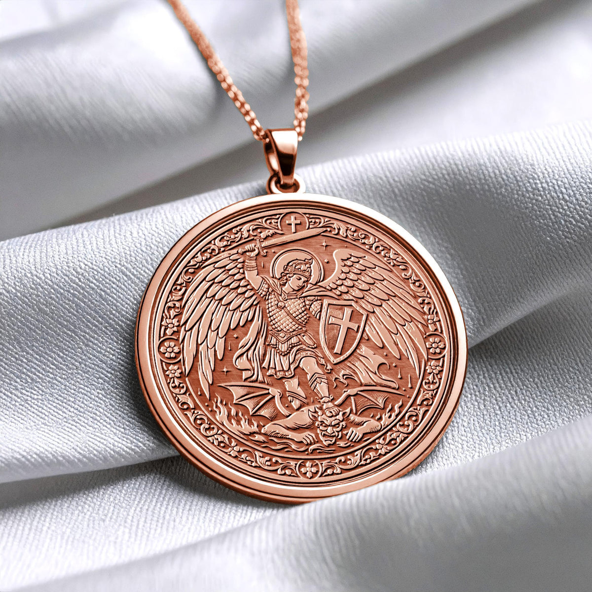 Saint Michael the Archangel Pendant – Divine Warrior of Light