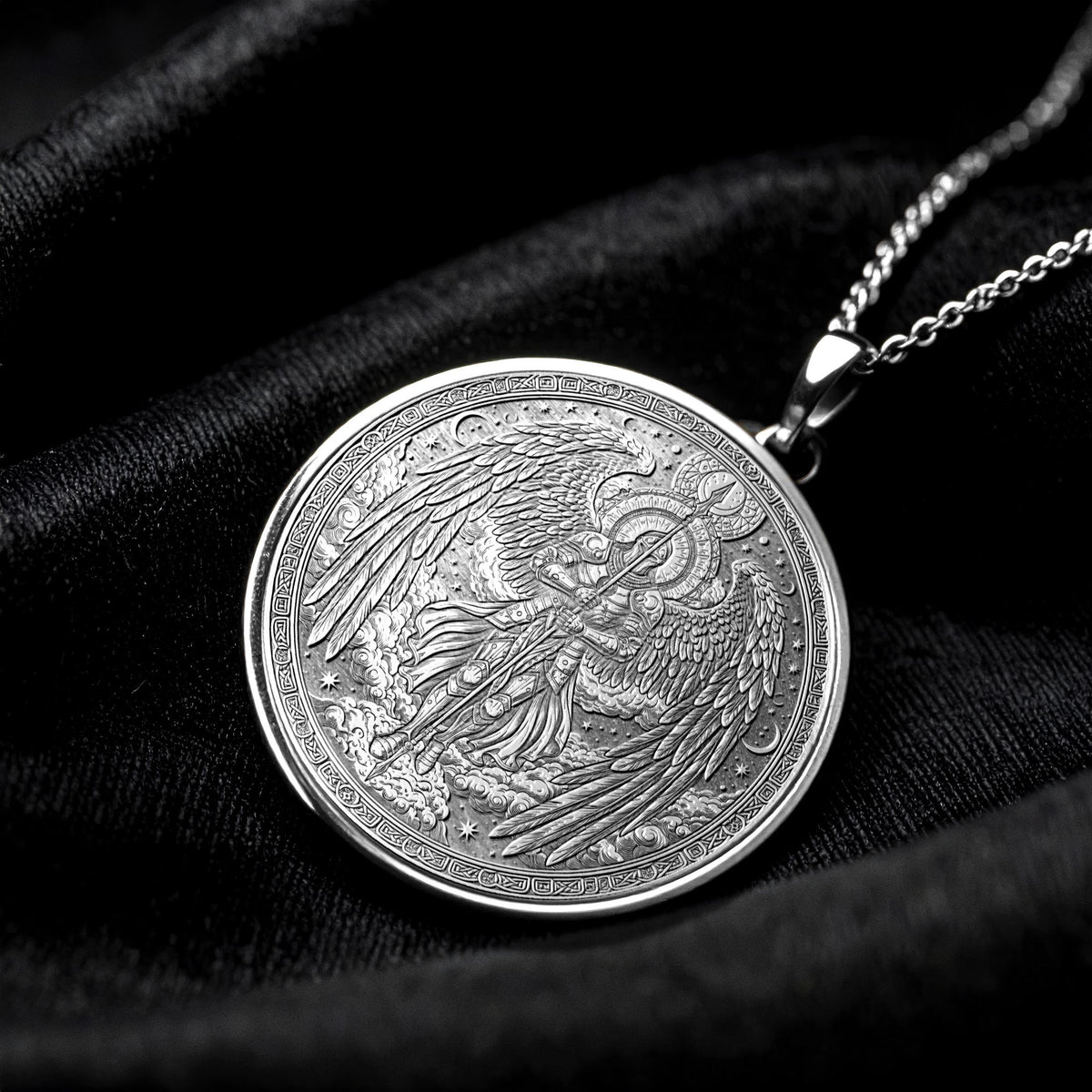Archangel Gabriel Necklace – Guardian Angel Pendant for Faith and Protection