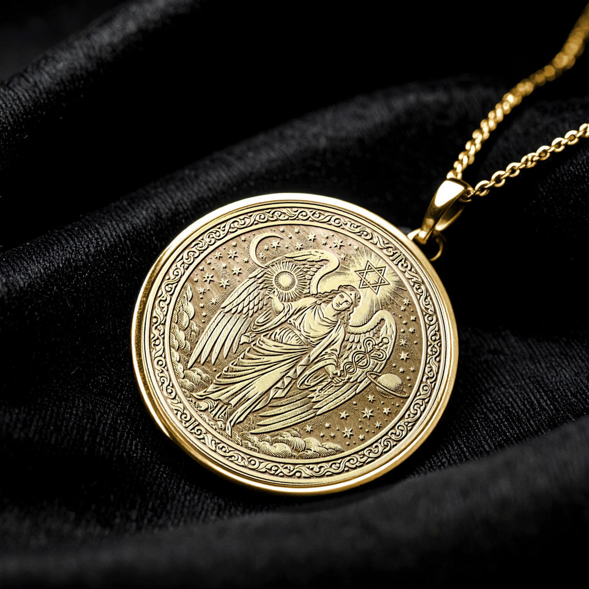 Archangel Raphael Necklace , Guidance and Healing Talisman