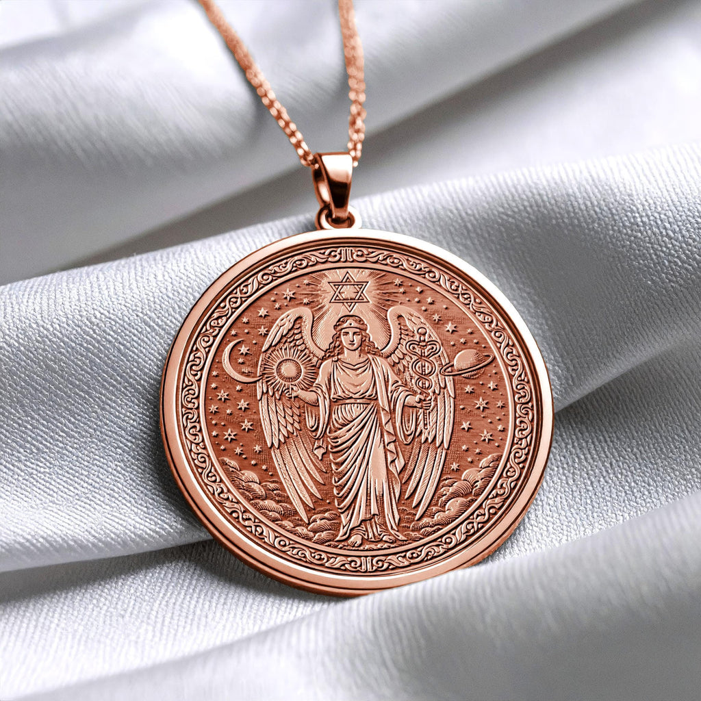 Archangel Raphael Necklace , Guidance and Healing Talisman