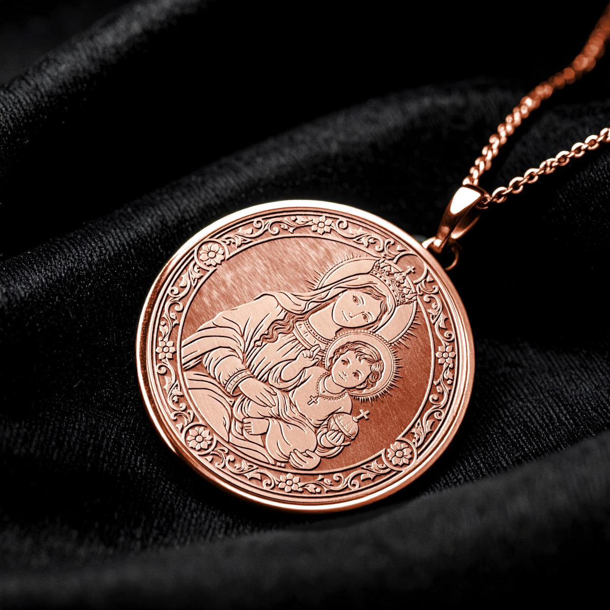 Virgin Mary Necklace – Catholic Pendant for Faith, Devotion and Spiritual Protection