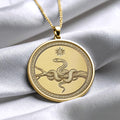 Serpent Talisman Necklace – Mystical Snake Amulet, Spiritual Jewelry