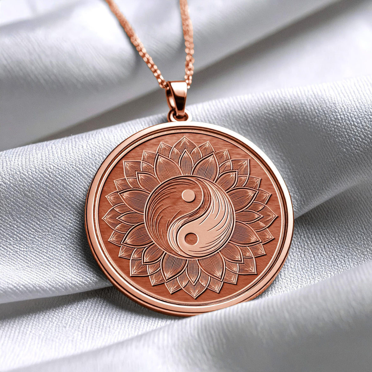 Yin Yang Necklace – 14K Gold Spiritual Amulet, Feng Shui Pendant