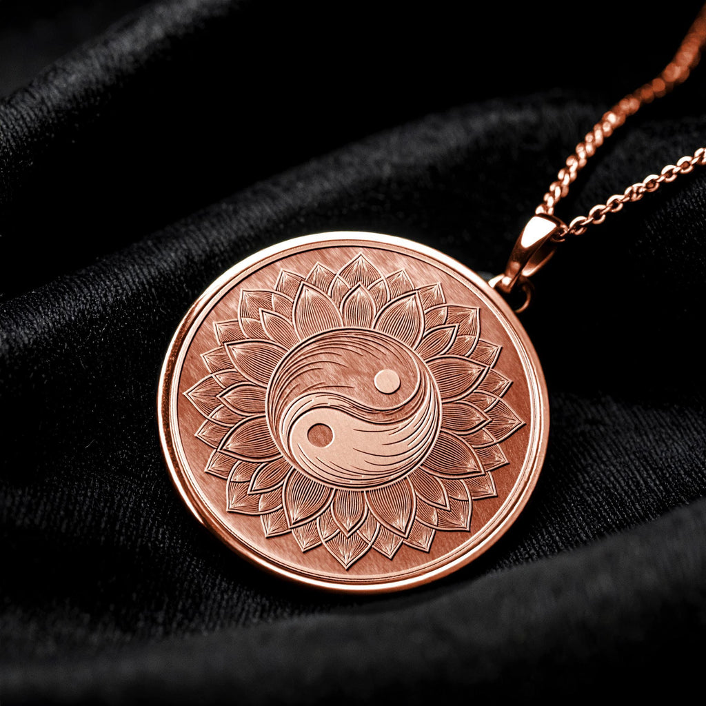 Yin Yang Necklace – 14K Gold Spiritual Amulet, Feng Shui Pendant