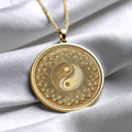 Yin Yang Necklace – 14K Gold Spiritual Amulet, Feng Shui Pendant