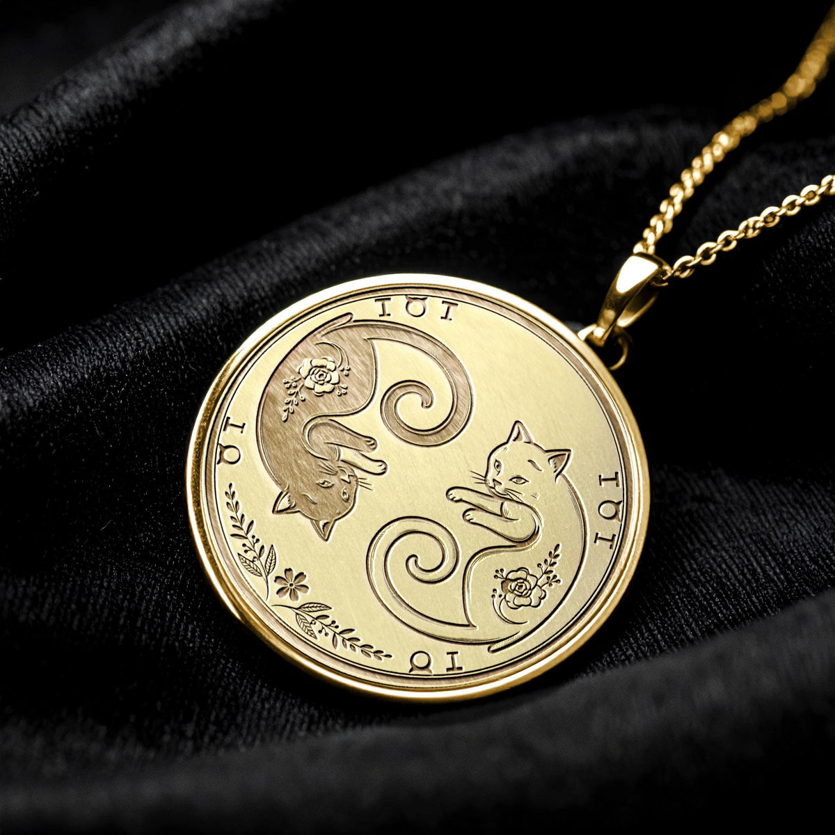 Mystic Cat Pendant – Celestial Cat Lover Necklace