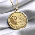 Mystic Cat Pendant – Celestial Cat Lover Necklace