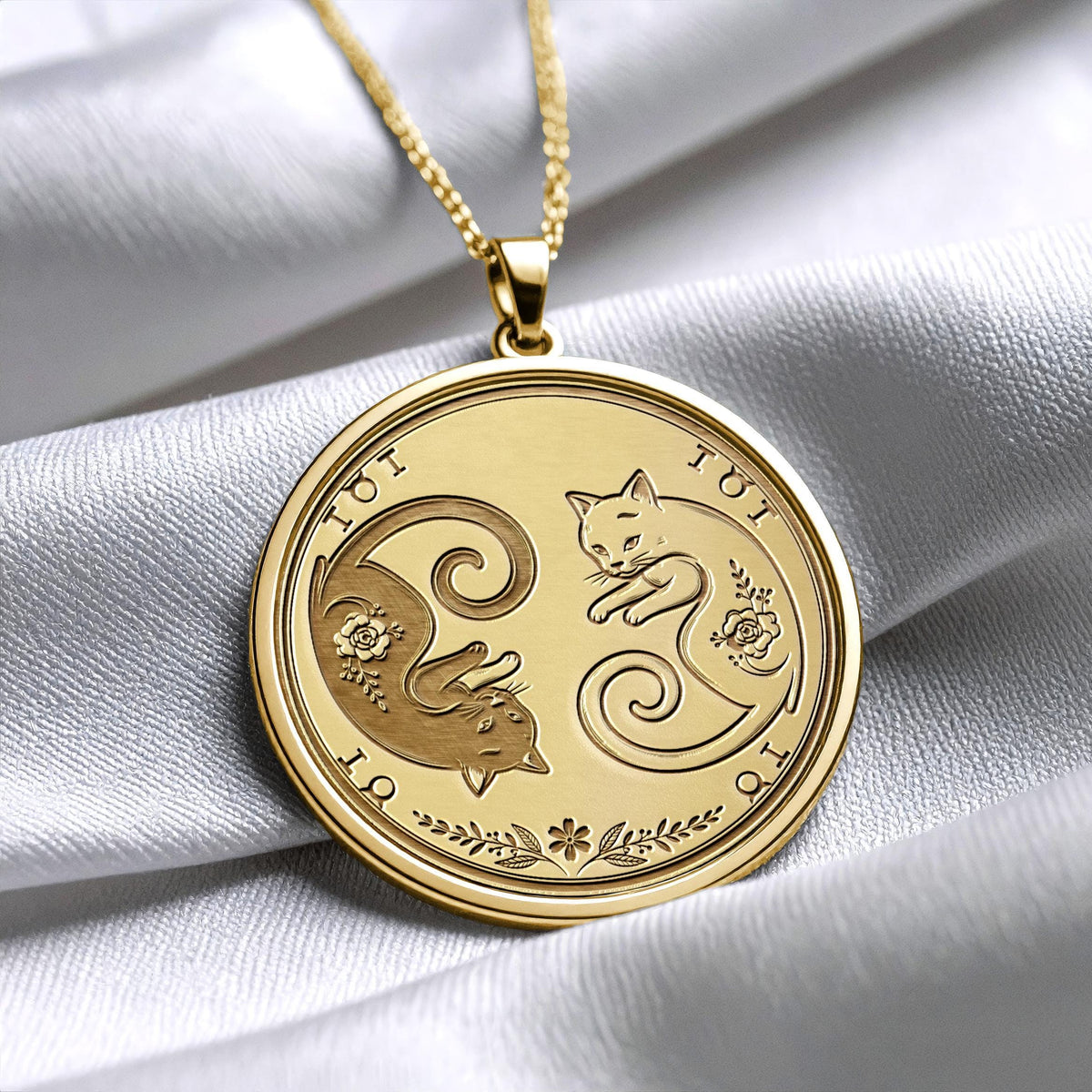 Mystic Cat Pendant – Celestial Cat Lover Necklace