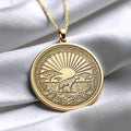Hyena Necklace Wildlife Animal Medallion Pendant