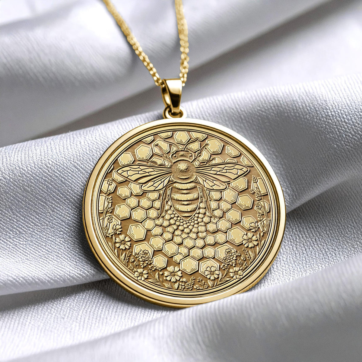 Bee Pendant Honey Bee Jewelry Necklace