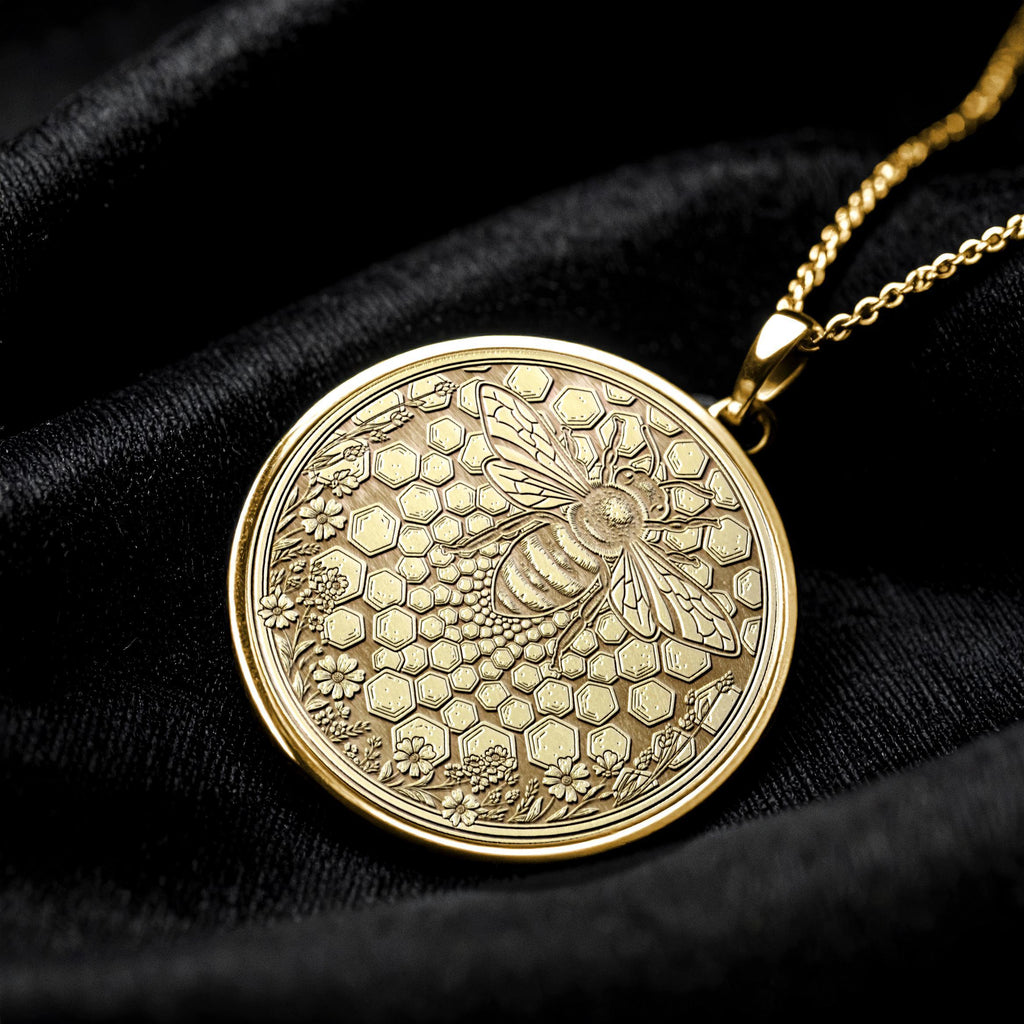 Bee Pendant Honey Bee Jewelry Necklace