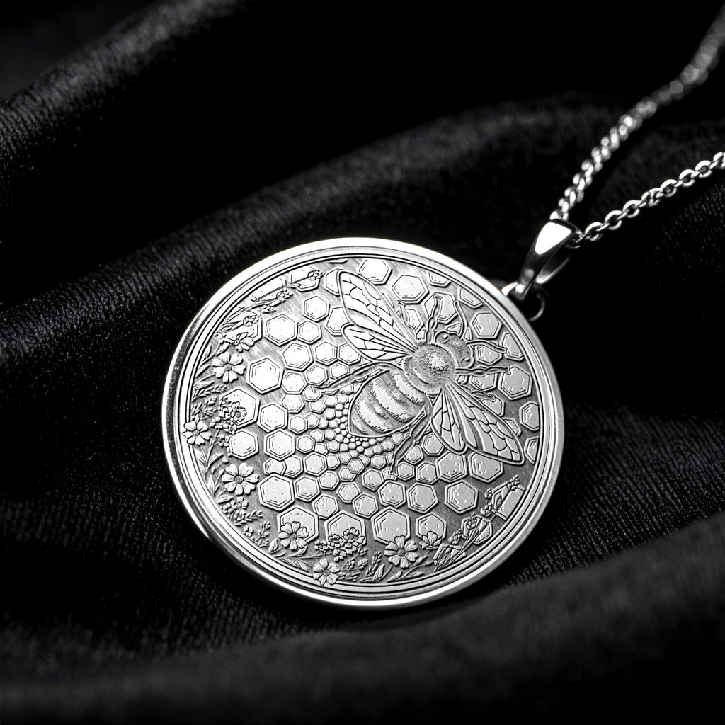 Bee Pendant Honey Bee Jewelry Necklace