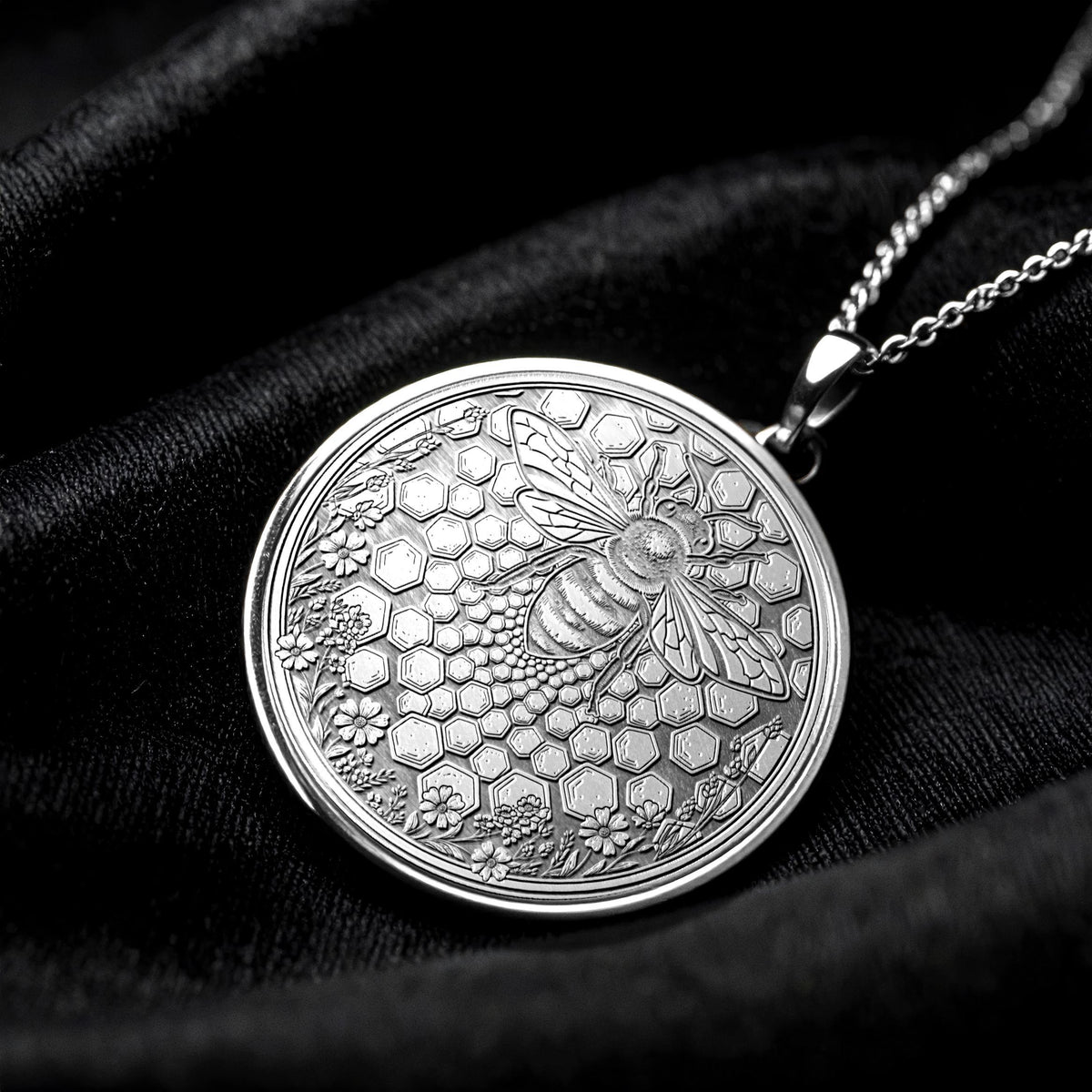 Bee Pendant Honey Bee Jewelry Necklace