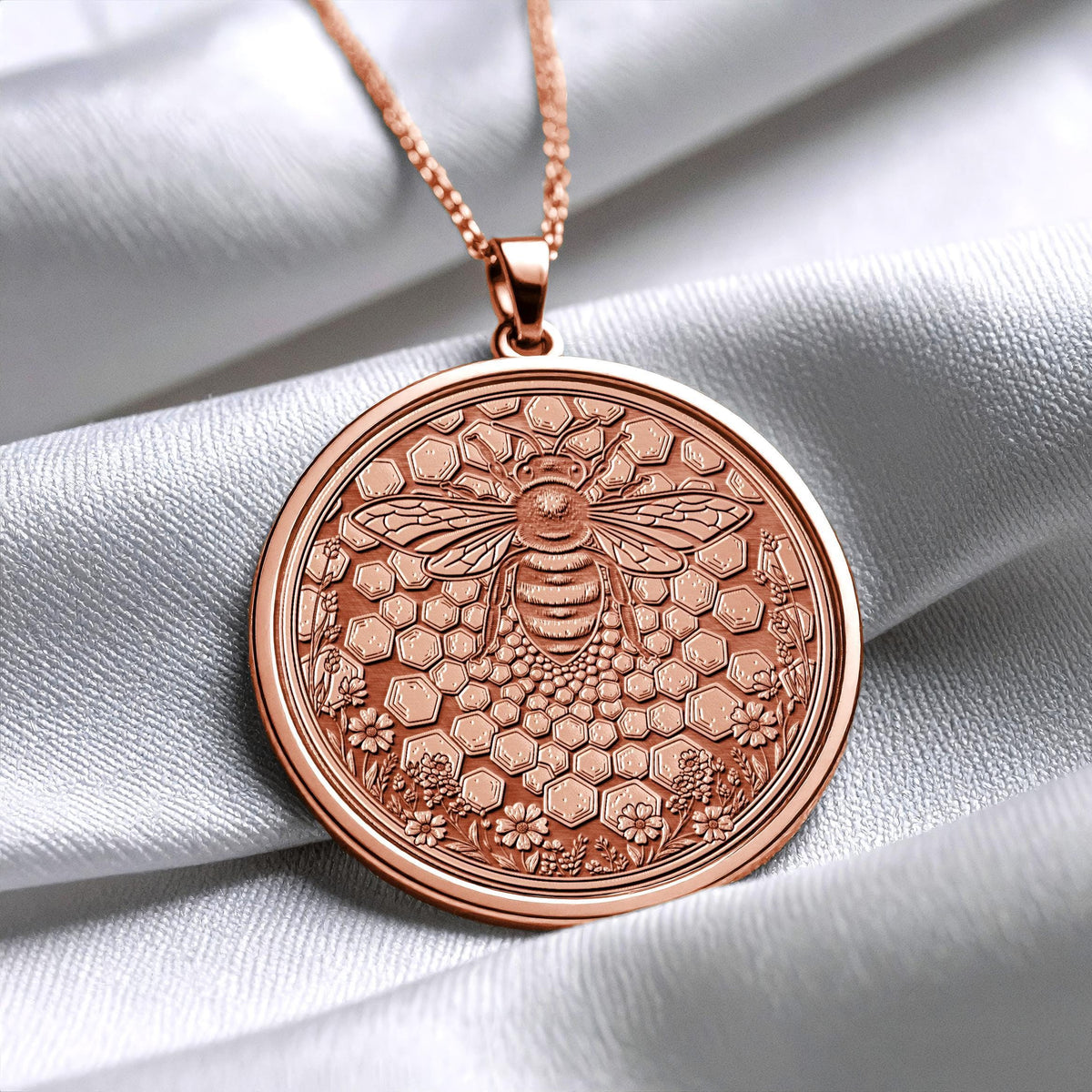 Bee Pendant Honey Bee Jewelry Necklace