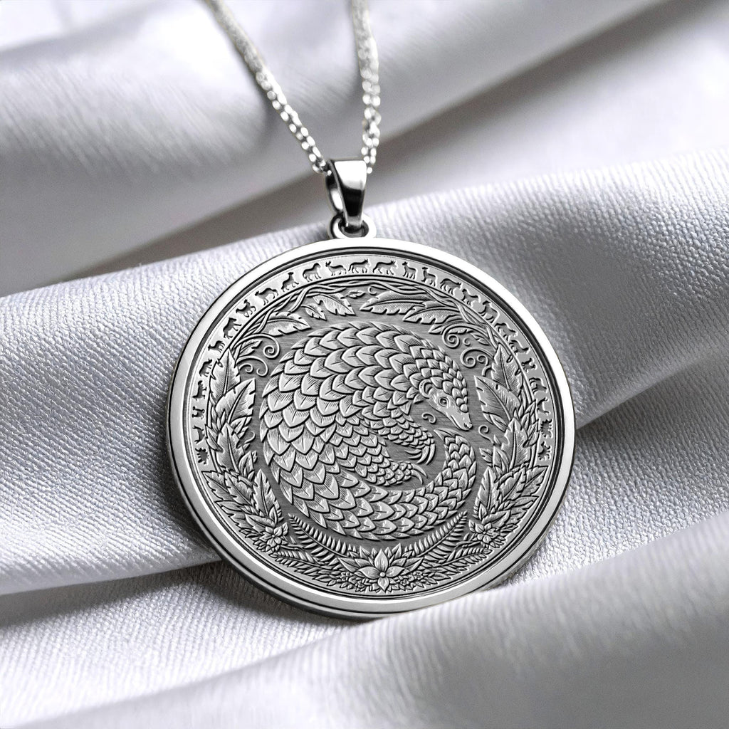 Armadillo Coin Necklace Uruguay Wildlife Jewelry