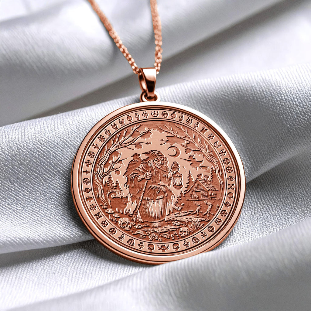 Baba Yaga – Slavic Folklore Inspired Mystic Pendant